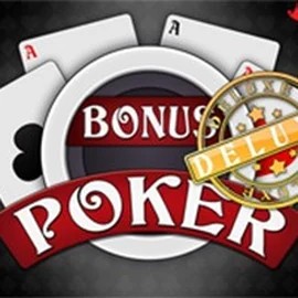 Bonus Poker Deluxe - 3 Hands slot logo by RTG (Reel Time Gaming) at Bonuskong Casino
